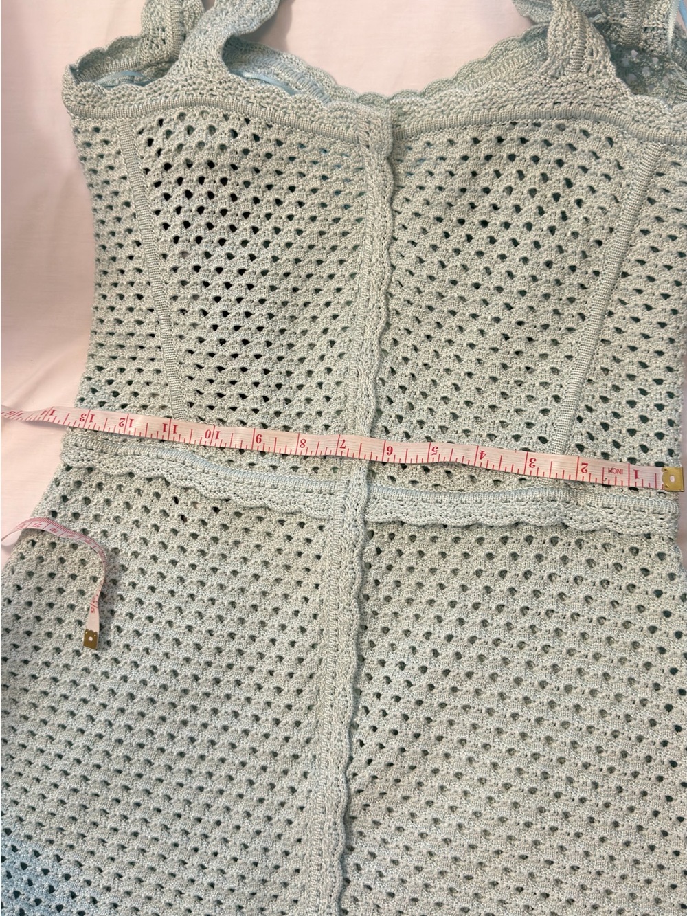 Dolce & Gabbana Mint Crochet Bustier Dress - Picture 9 of 11